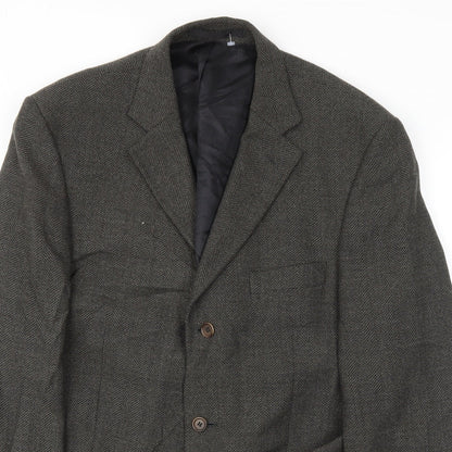Mens UK Size 44 M&S Regular Brown Suit Jacket
