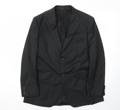 Mens UK Size 40 Milan Regular Black Suit Jacket