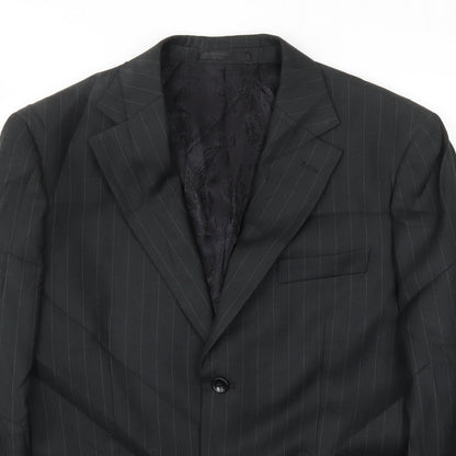 Mens UK Size 40 Milan Regular Black Suit Jacket