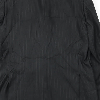 Mens UK Size 40 Milan Regular Black Suit Jacket