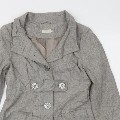 Womens UK Size 10 Topshop Grey Jacket
