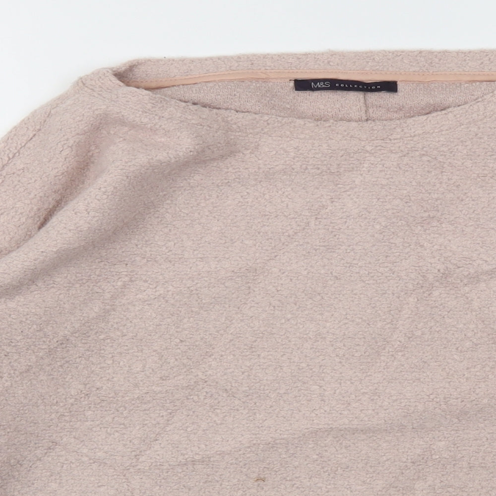 M&S Womens Pink   Pullover Jumper Size 12