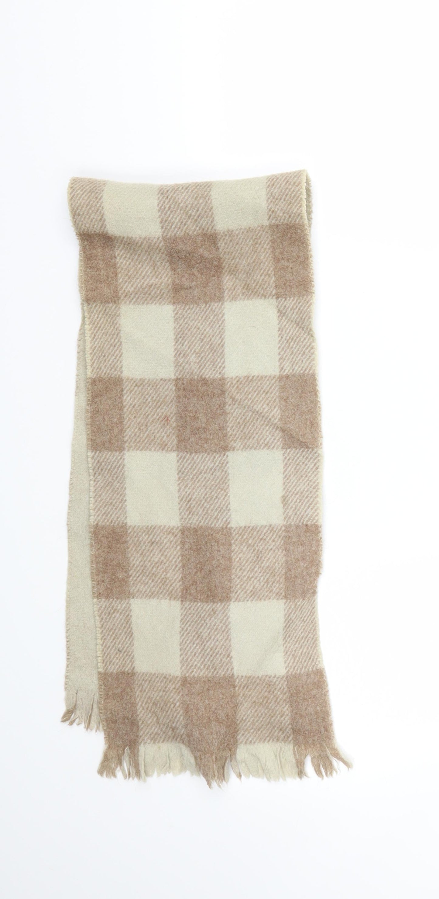 Preworn Girls Brown Check  Scarf Scarves & Wraps Size Regular