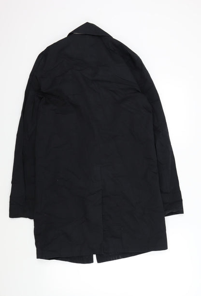 Womens UK Size XS New Look Black Overcoat