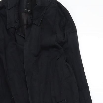 Womens UK Size XS New Look Black Overcoat