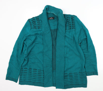 MONIQUE Womens Green   Cardigan Jumper Size M