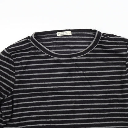 Original Essentials Womens Black Striped  Pullover Jumper Size M
