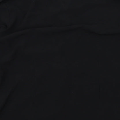 Womens UK Size 12 Dorothy Perkins Black Basic Button-Up
