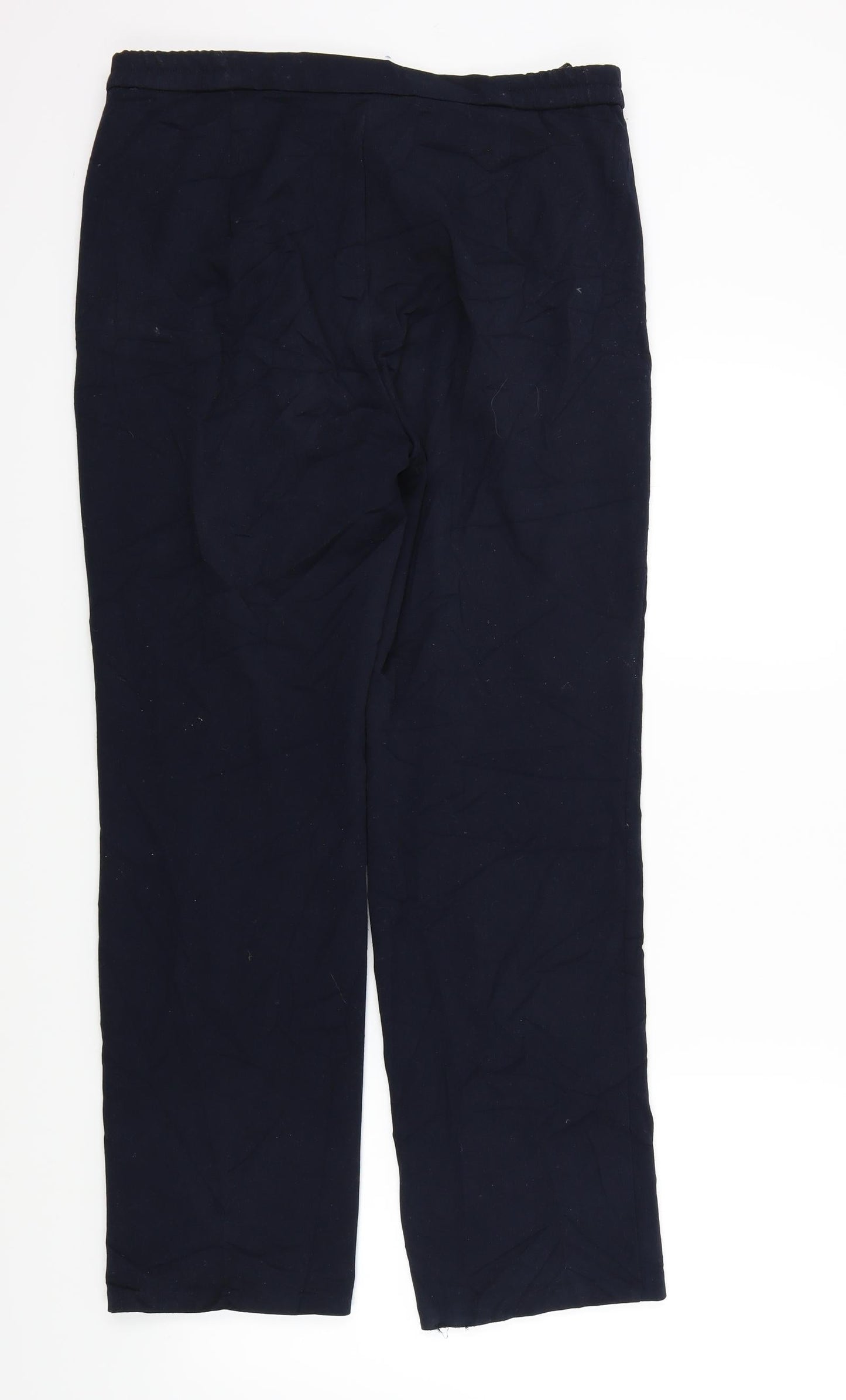 Womens UK Size 12 M&S Regular Fit  Blue Trousers