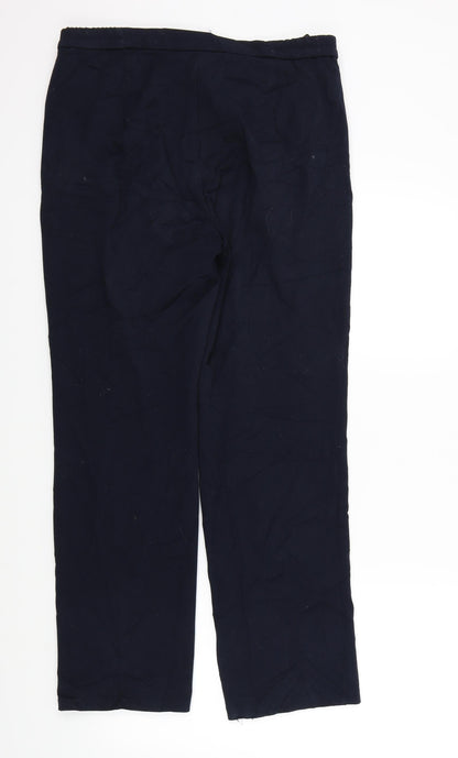 Womens UK Size 12 M&S Regular Fit  Blue Trousers