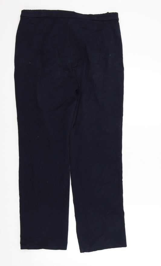M&S Womens Blue   Trousers  Size 12 L28 in