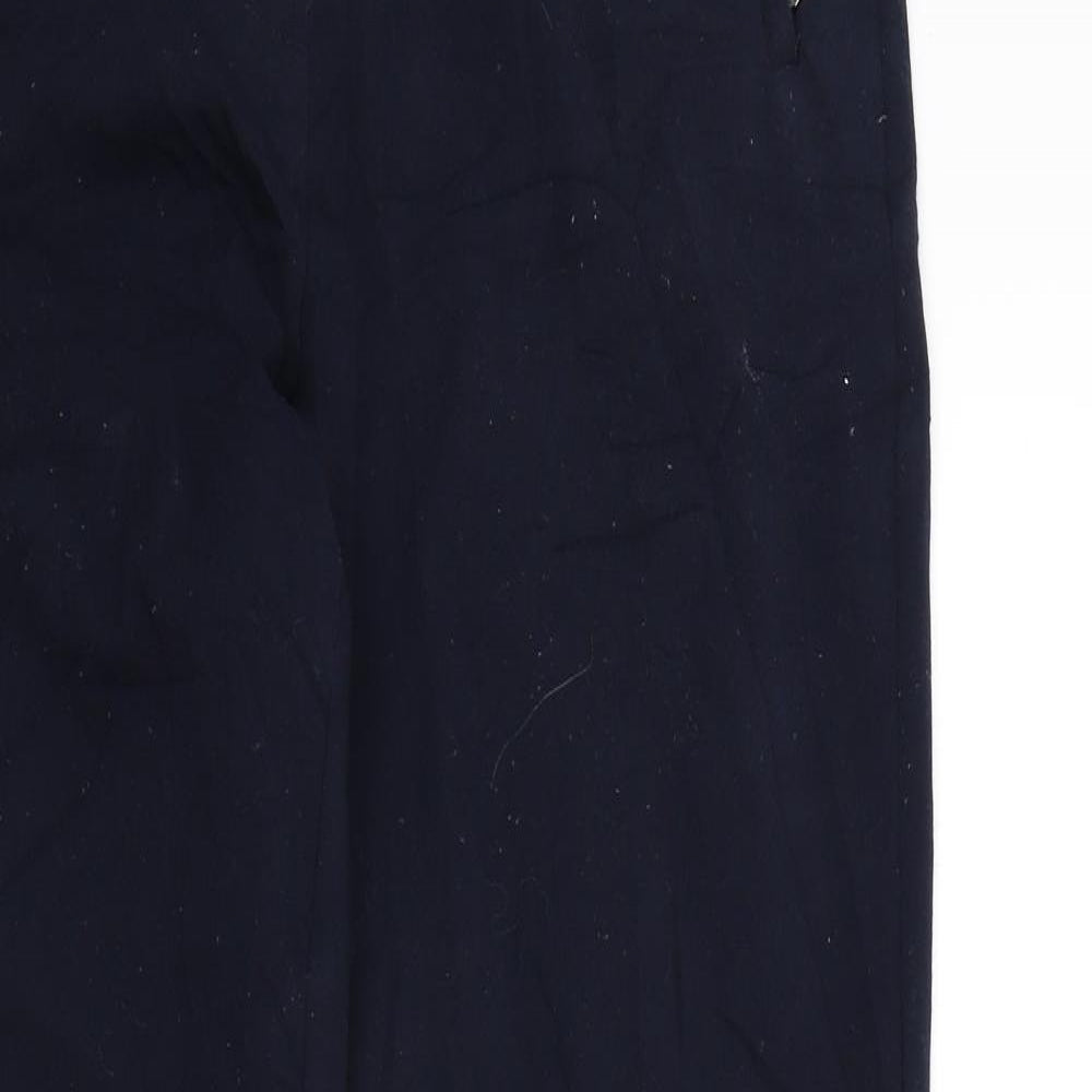 Womens UK Size 12 M&S Regular Fit  Blue Trousers