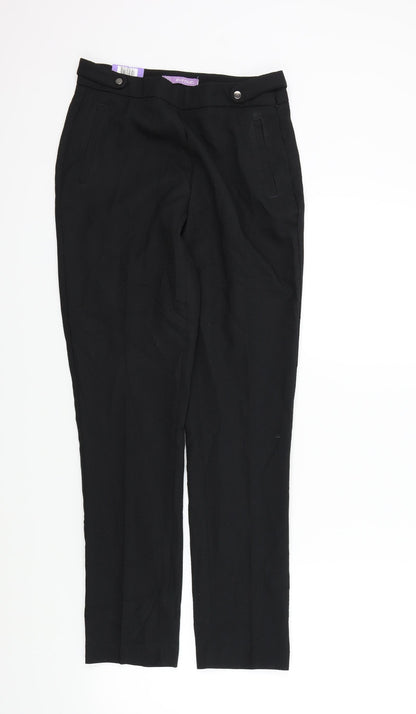 Avenue Womens Black   Trousers  Size 8 L27 in
