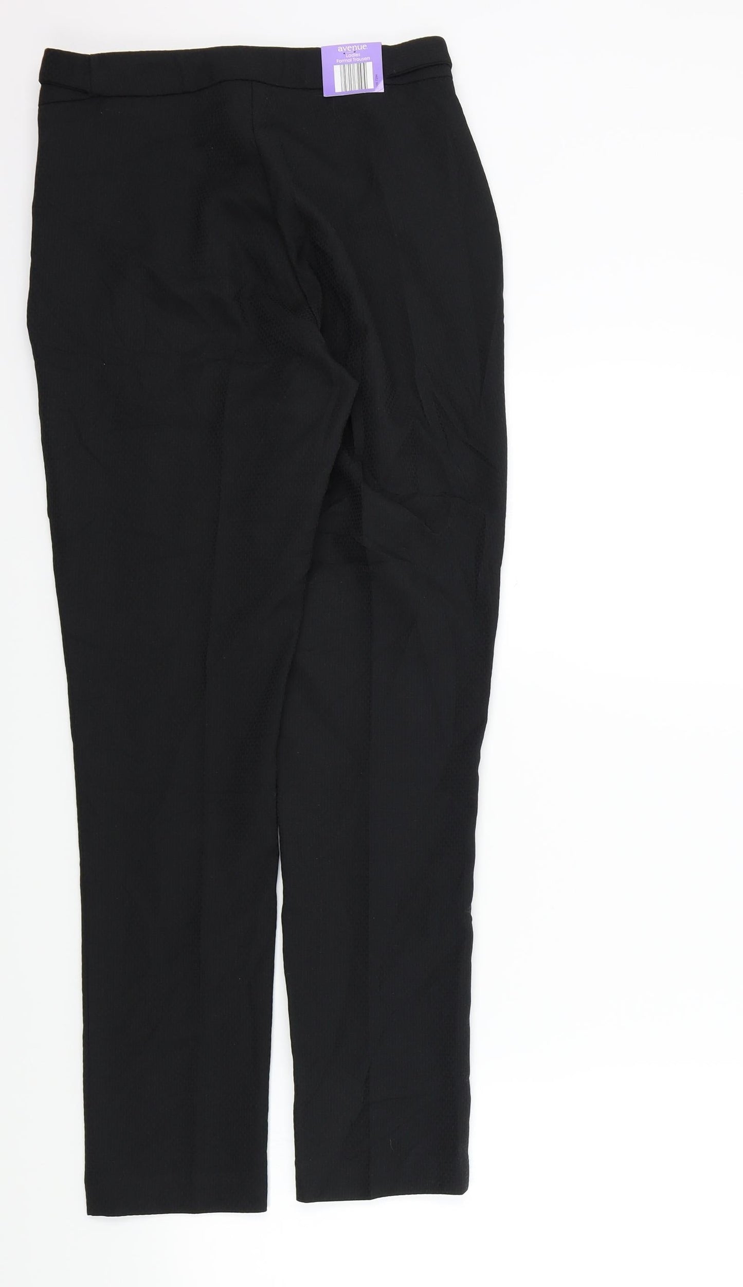 Avenue Womens Black   Trousers  Size 8 L27 in