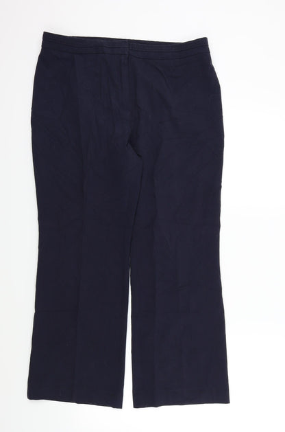 Womens UK Size 16 M&S Regular Fit  Blue Trousers