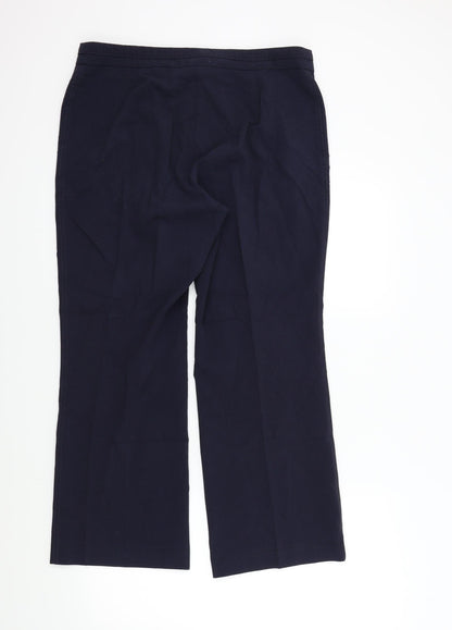Womens UK Size 16 M&S Regular Fit  Blue Trousers