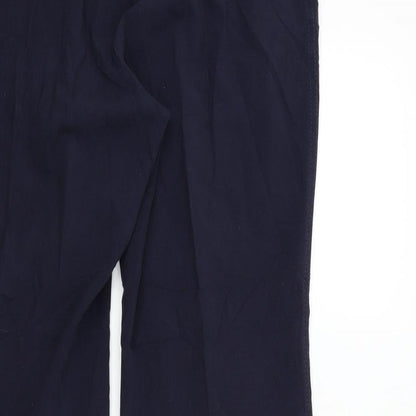 Womens UK Size 16 M&S Regular Fit  Blue Trousers