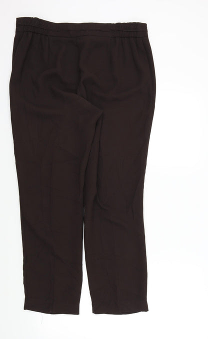 Womens UK Size 16 Reflections Regular Fit  Brown Trousers