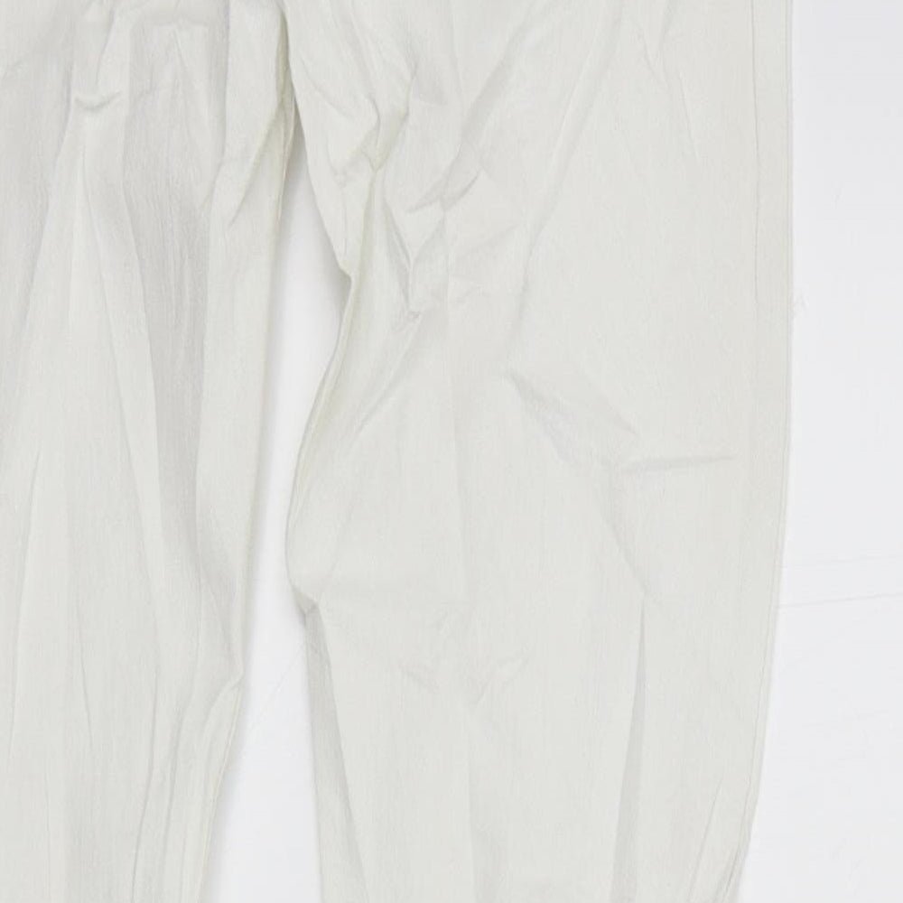 DENIN&CO Womens White   Skinny Jeans Size 10 L31 in