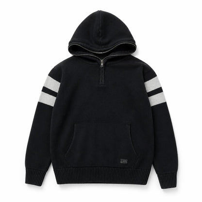 H&M Boys Black Colourblock  Pullover Hoodie Size 11-12 Years