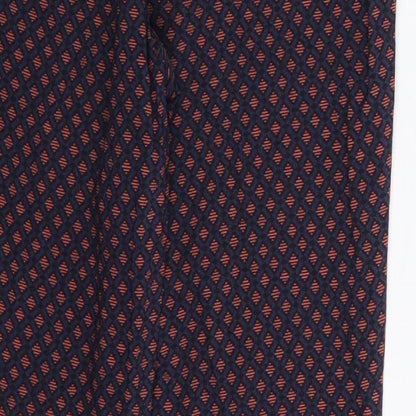 F&F Womens Blue Geometric  Trousers  Size 10 L29 in