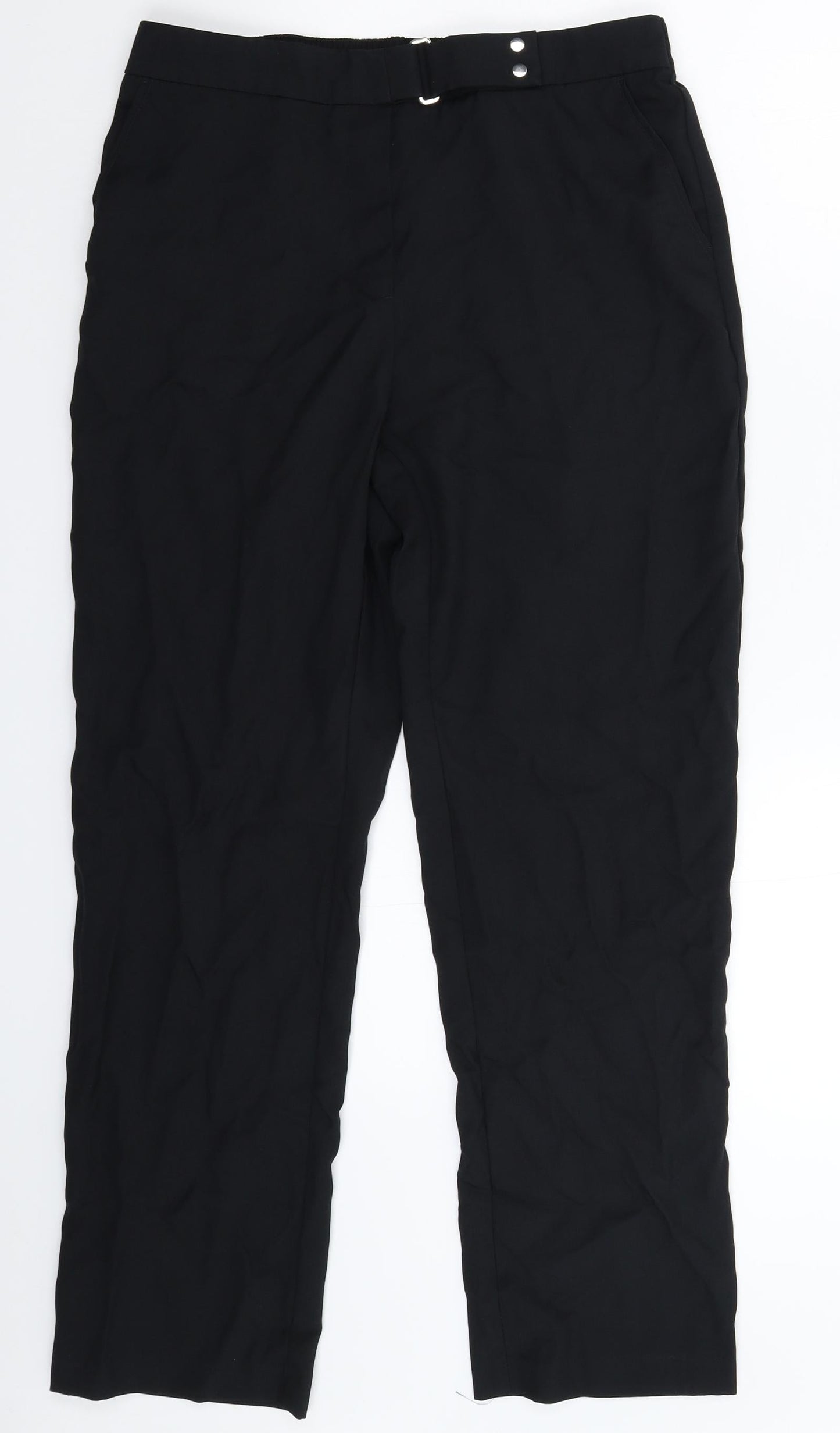 Womens UK Size 12 Marks and Spencer Slim Fit  Black Trousers