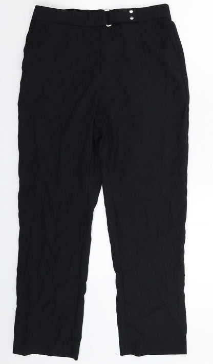 Womens UK Size 12 Marks and Spencer Slim Fit  Black Trousers