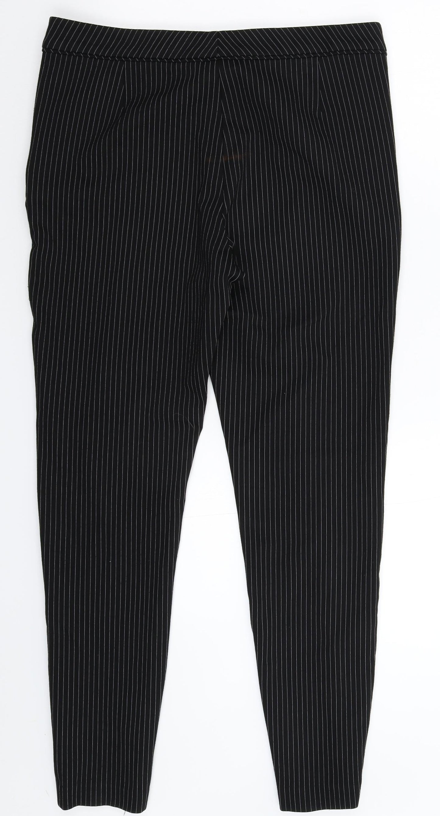 Womens UK Size 14 Marks and Spencer Extra-Slim Fit  Beige Trousers