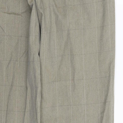 Preworn Womens Grey Check  Trousers  Size 32 L32 in