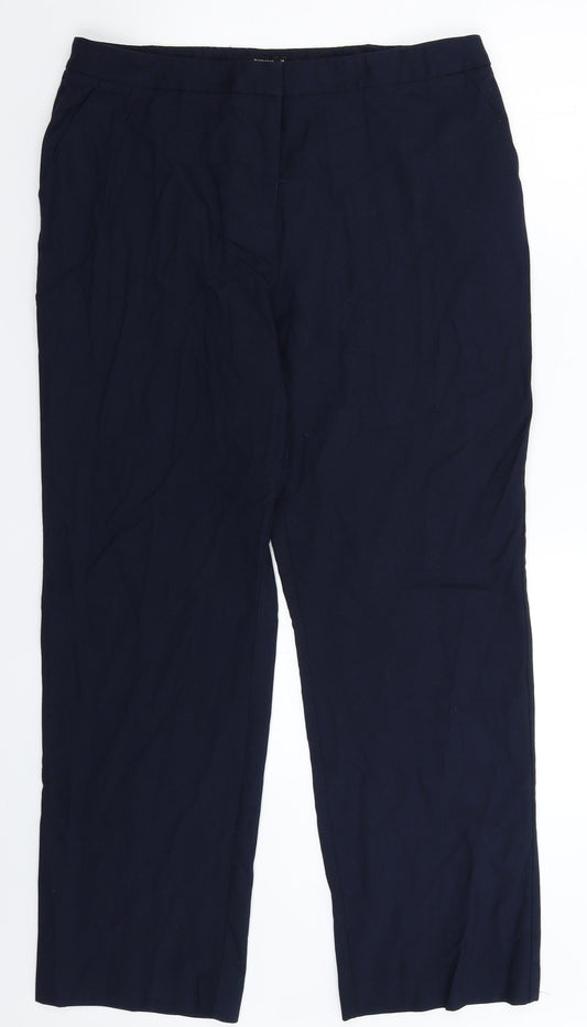 Womens UK Size 14 Papaya Regular Fit  Blue Trousers