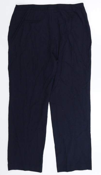 Womens UK Size 14 Papaya Regular Fit  Blue Trousers