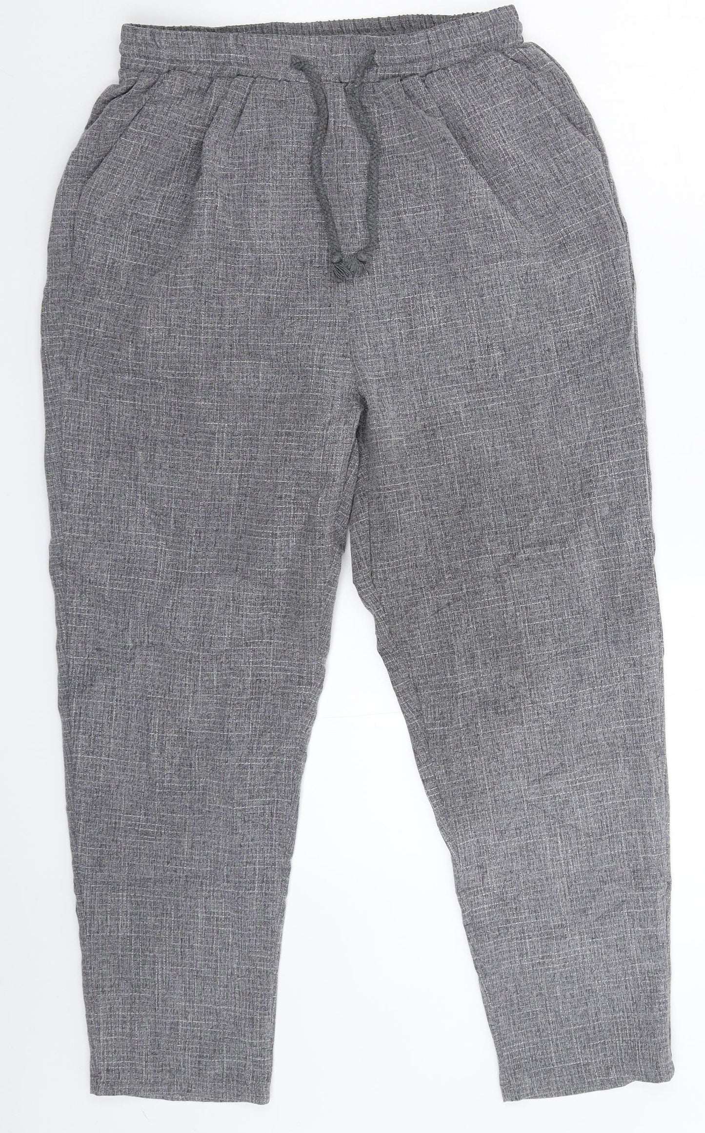 Womens UK Size 10 PRETTYLITTLETHING Extra-Slim Fit  Grey Trousers
