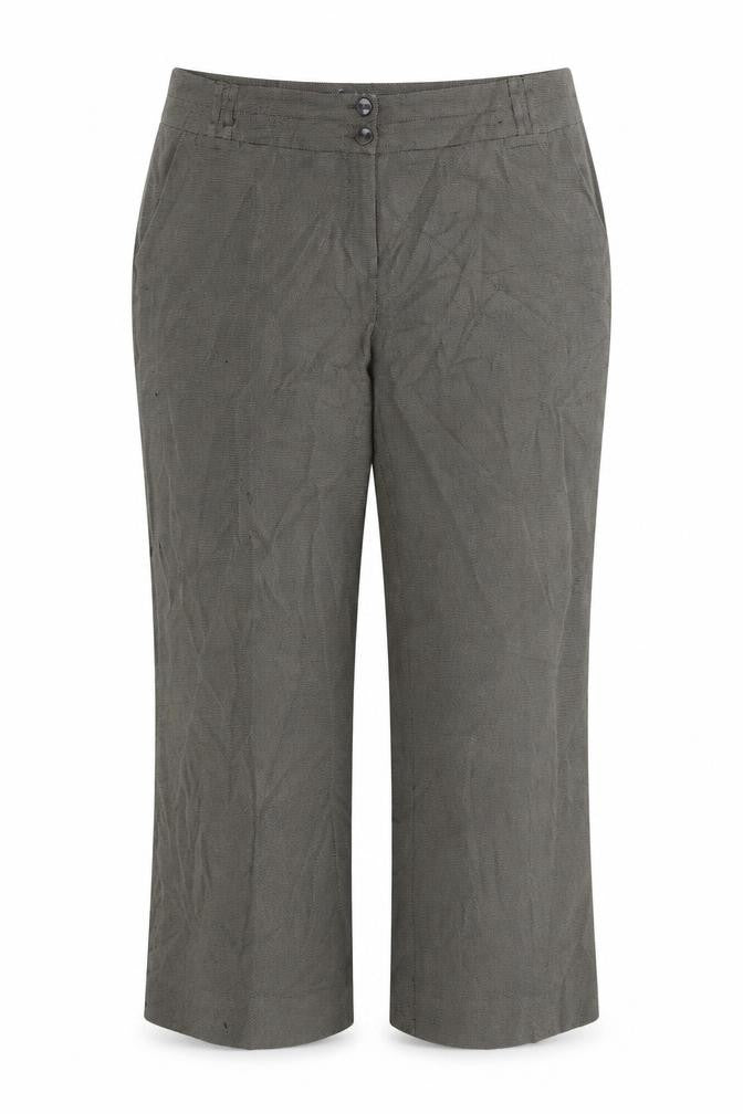 Front view of Atmosphere women’s grey trousers, size UK 18, 28-inch leg