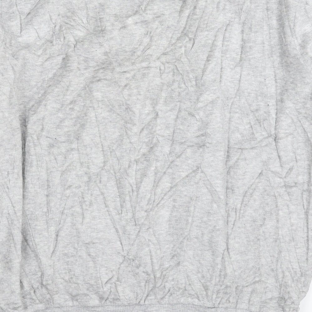 Primark Womens Grey Solid Fleece Top Pyjama Top Size 8  - Looney Tunes