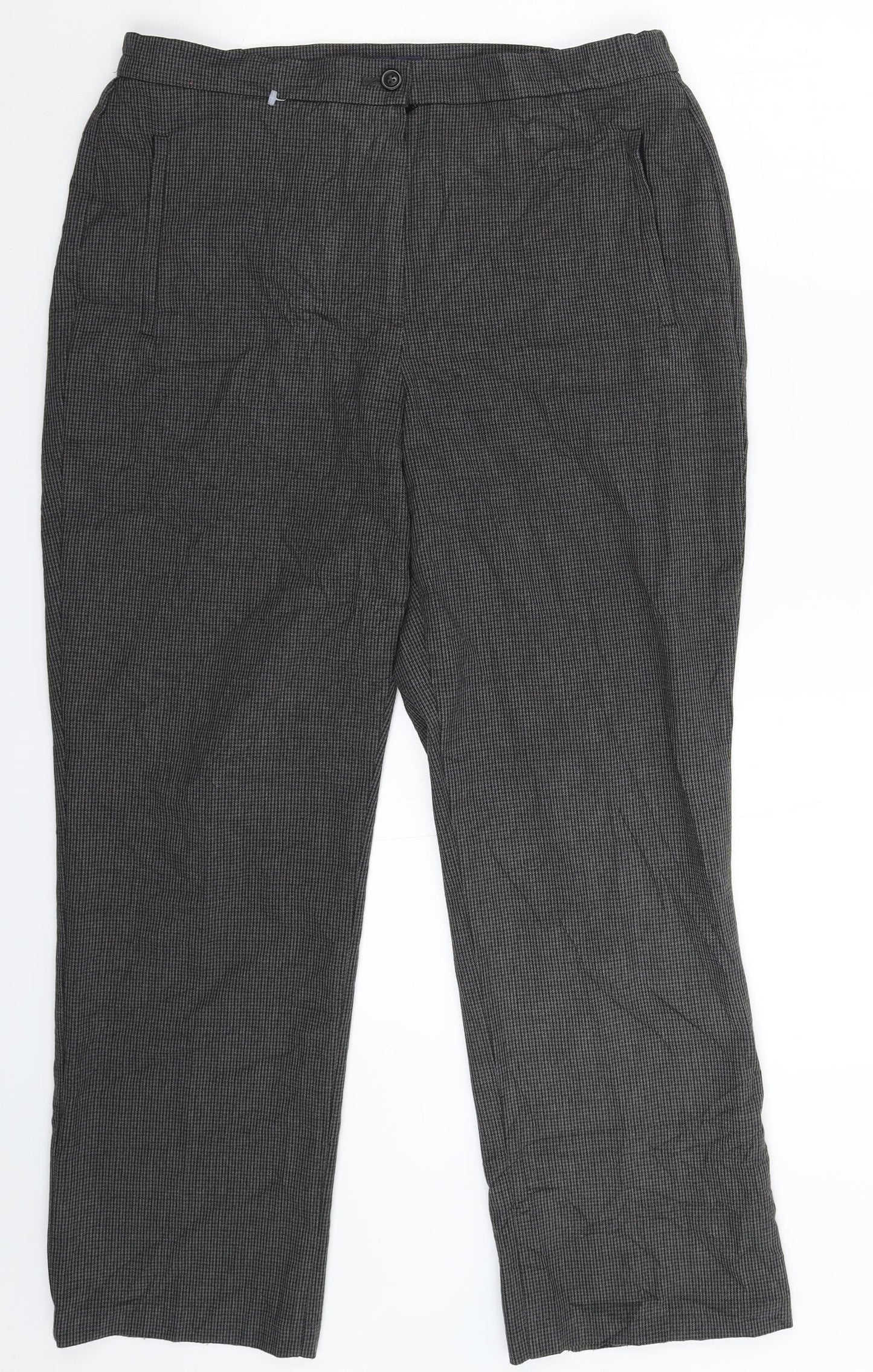 Womens UK Size 12 Marks and Spencer Slim Fit  Grey Trousers