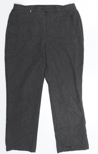 Womens UK Size 12 Marks and Spencer Slim Fit  Grey Trousers