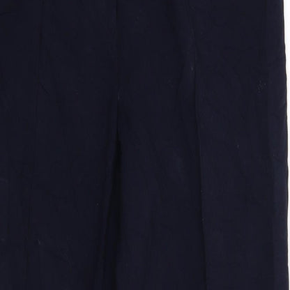 Womens UK Size 10 Per Una Regular Fit  Blue Trousers