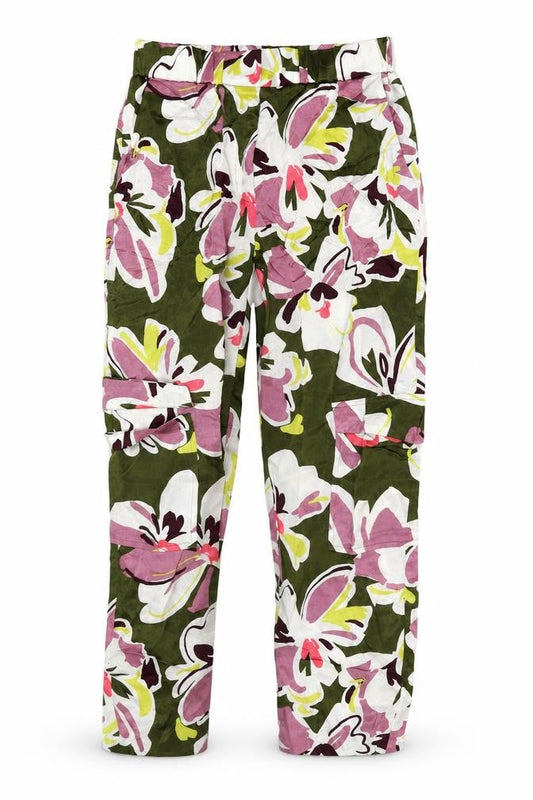 Womens UK Size 6 Autograph Slim Fit Cargo Multicoloured Trousers