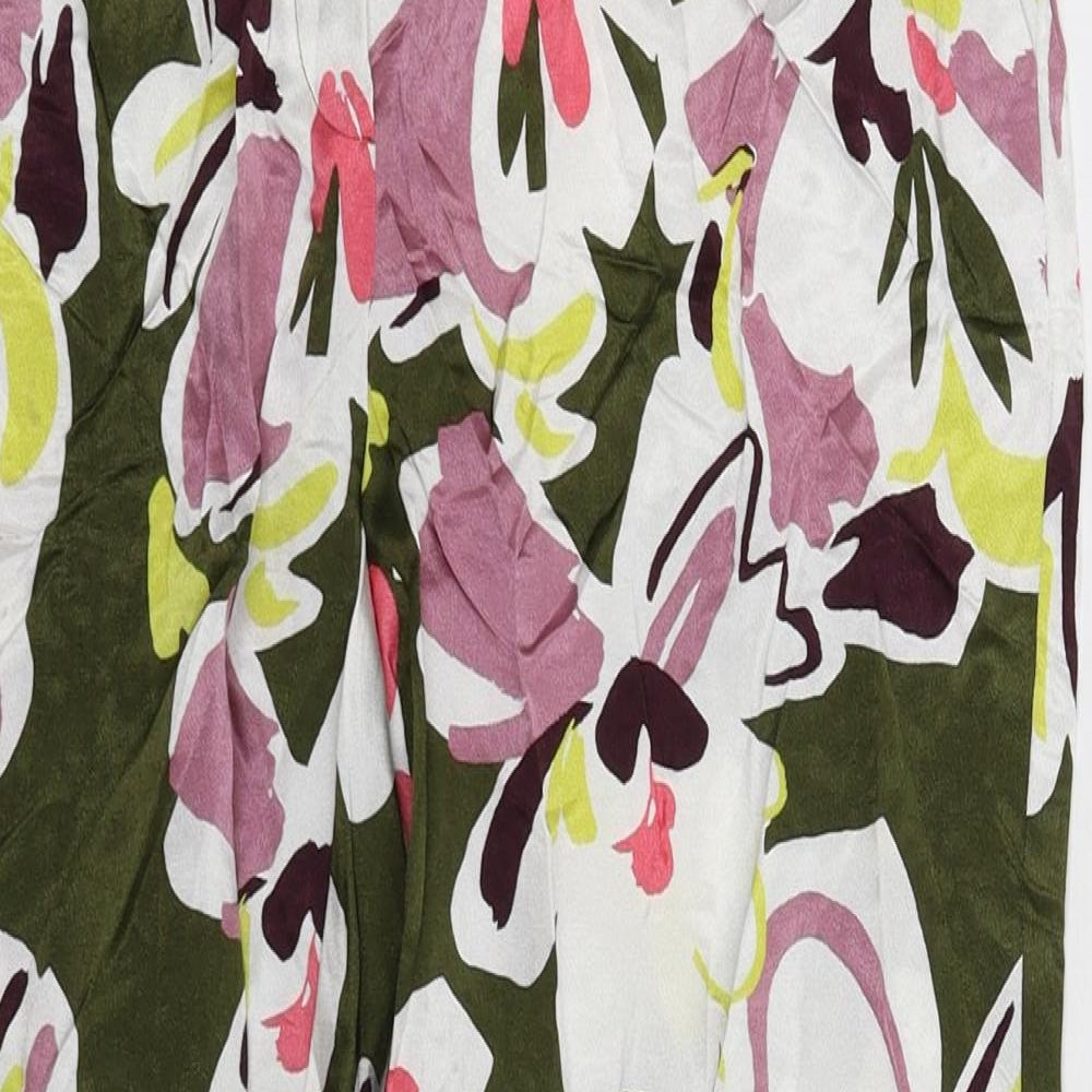 Autograph Womens Multicoloured Floral  Cargo Trousers Size 6 L27 in