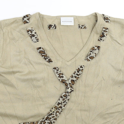 Wardrobe Womens Beige  Knit Pullover Jumper Size 18