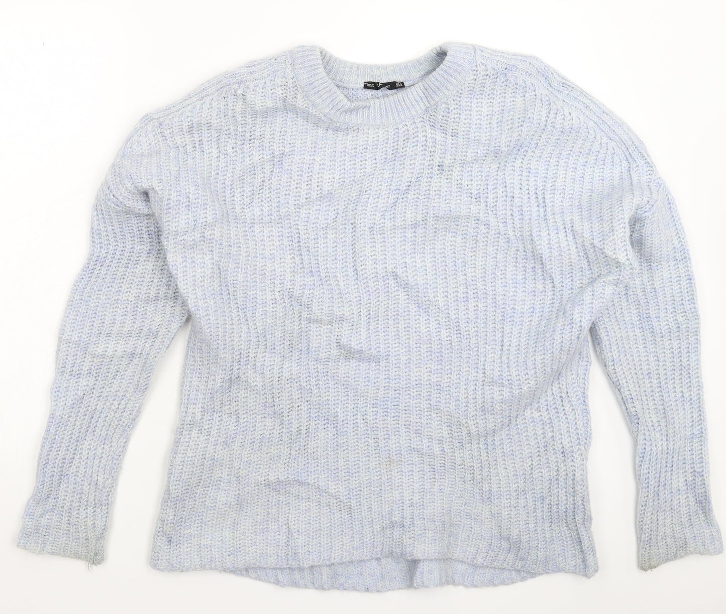 Zara Womens Blue  Knit Pullover Jumper Size M