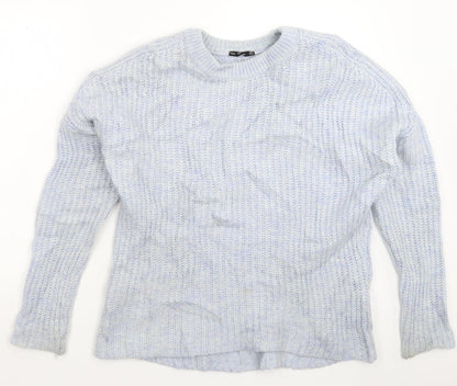 Zara Womens Blue  Knit Pullover Jumper Size M