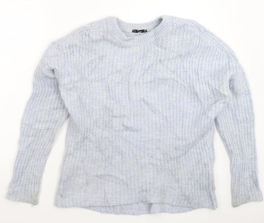 Zara Womens Blue  Knit Pullover Jumper Size M