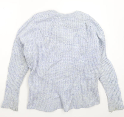 Zara Womens Blue  Knit Pullover Jumper Size M