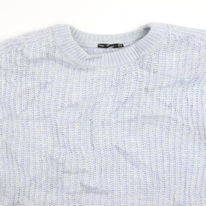 Zara Womens Blue  Knit Pullover Jumper Size M