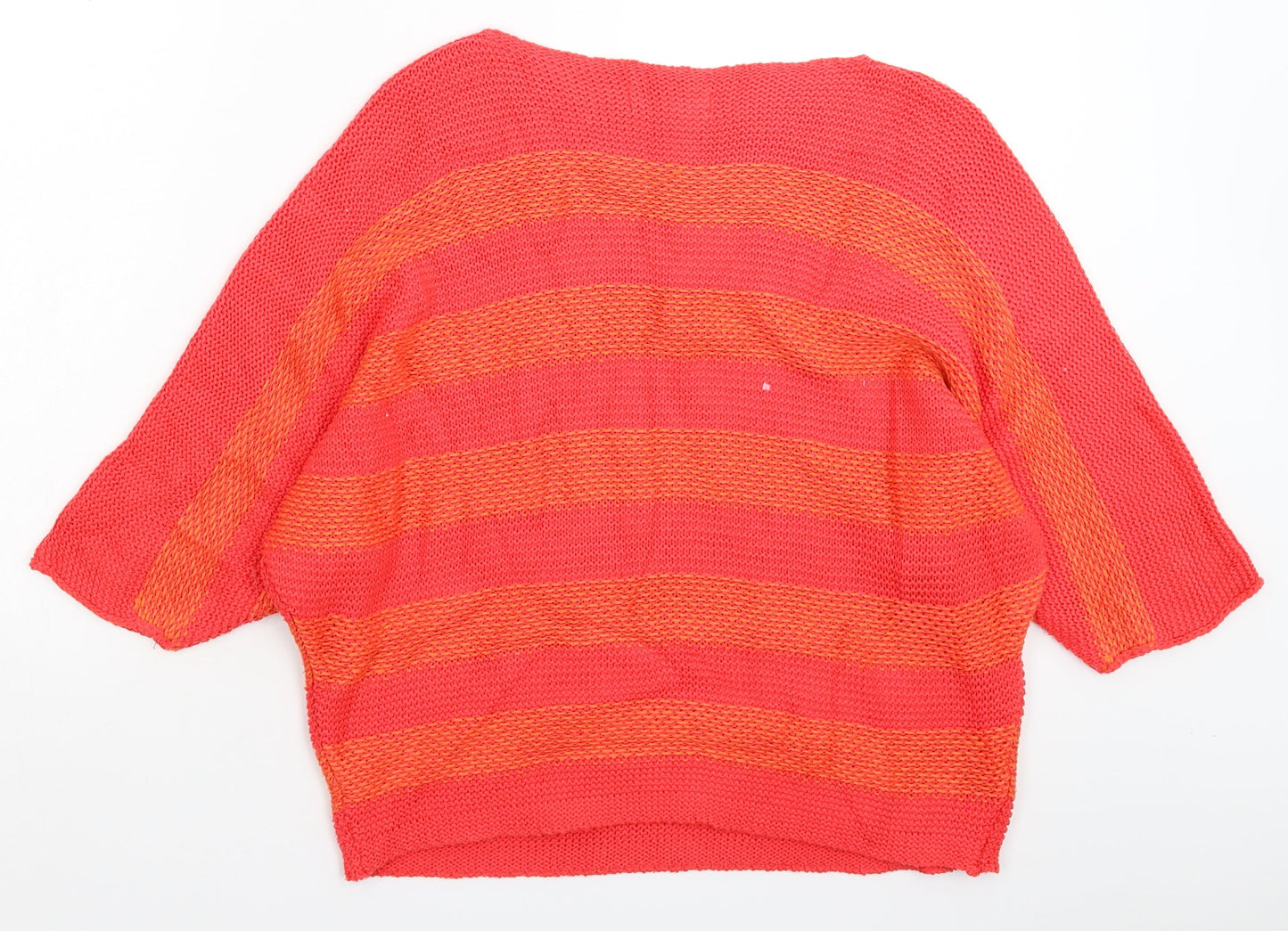 Isabella D Womens Pink  Knit Pullover Jumper Size M