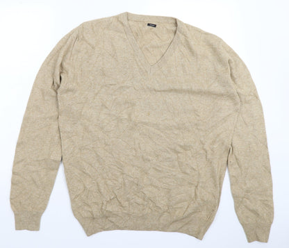 Preworn Mens Beige  Knit Pullover Jumper Size L