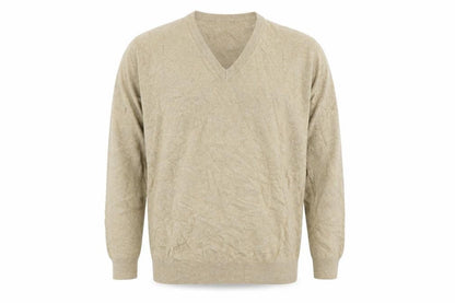 Mens UK Size L Preworn Beige Pullover Jumper