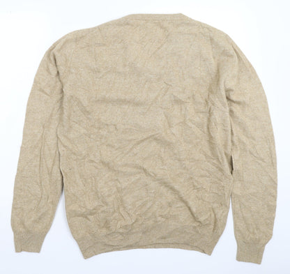 Preworn Mens Beige  Knit Pullover Jumper Size L