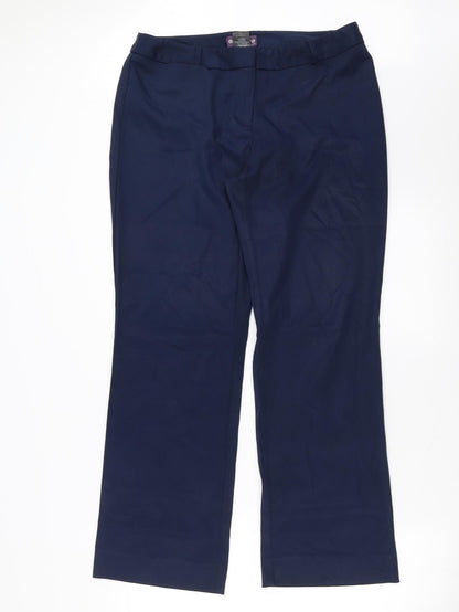 easycare Womens Blue   Trousers  Size 14 L30 in